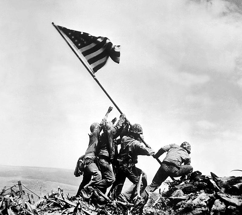 Flag Raising, iwo jima, us marines, HD wallpaper | Peakpx