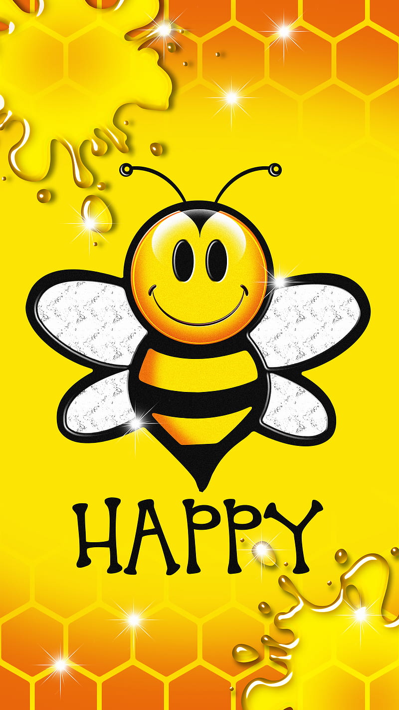Bee Happy , Bee, Fenrir, happy, HD phone wallpaper