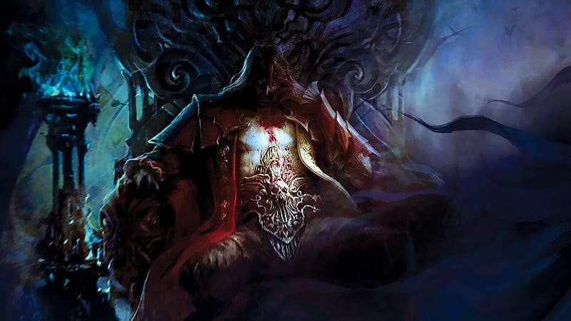 Lord of Shadow, art, man, fantasy, dark, HD wallpaper