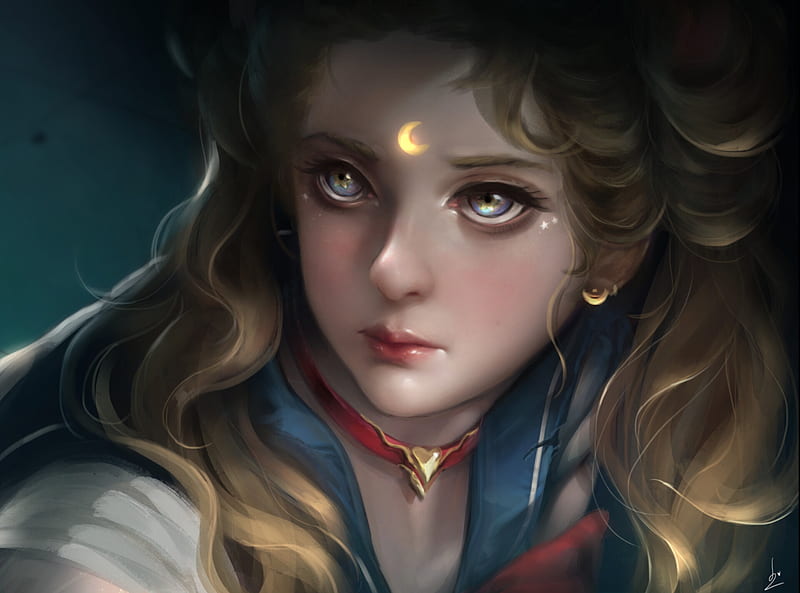 Sailor Moon Face by IntiArt on DeviantArt