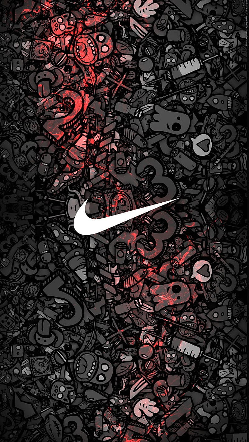 Just Do It Wallpaper 4K, Black background, 8K, Nike