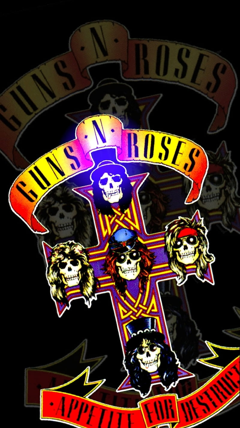 Guns N Roses, appetite for destruction, axl rose, duff mckagan, rock, slash, HD phone wallpaper