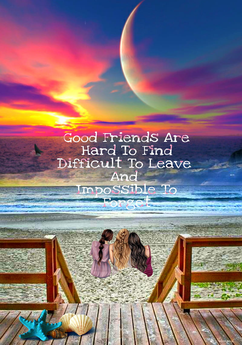 Good Friends, beach, best, friend, night, quotes, sand, sleep, sunrise,  sunset, HD phone wallpaper | Peakpx