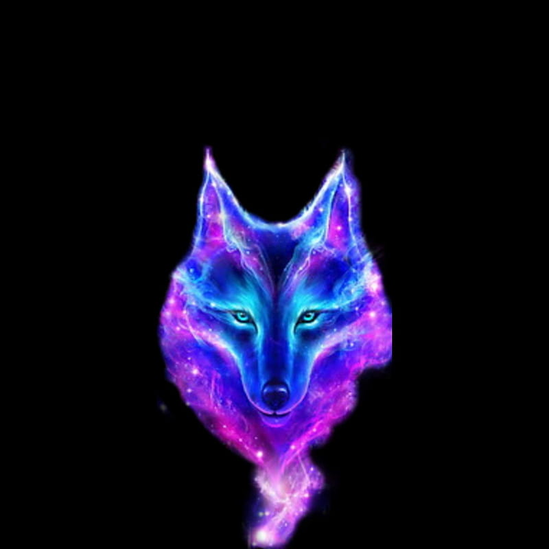 Neon Wolf with glowing - AI Generated Artwork - NightCafe Creator