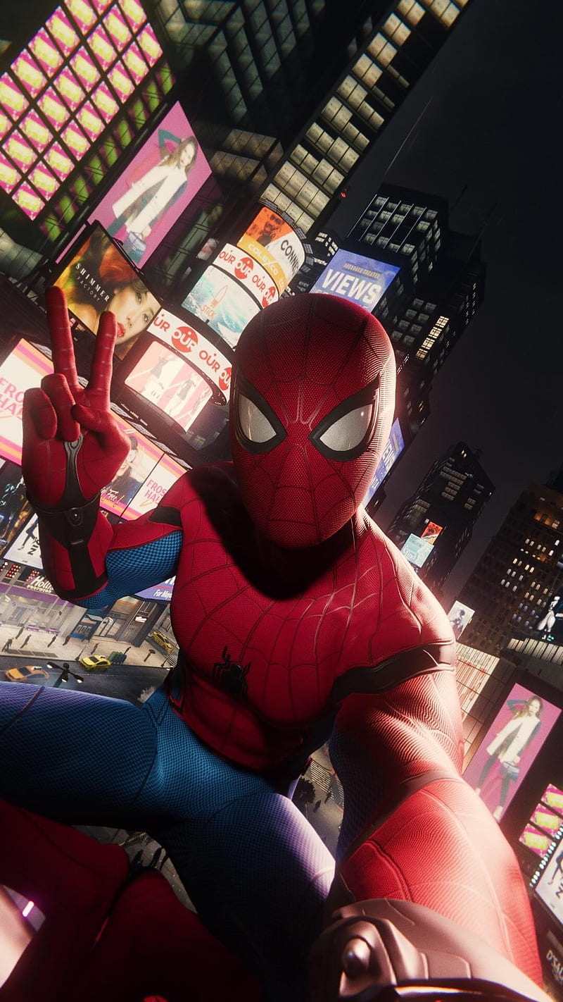 Spider Man Far From Home Selfie, Spiderman Portrait, HD phone wallpaper