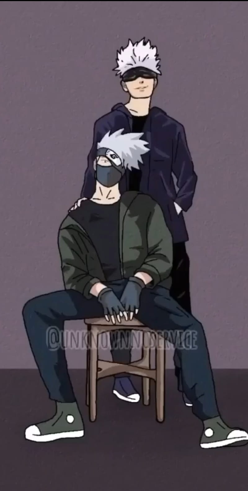 Gojo and Kakashi (@e_gyita) / Twitter #FANART #kakashi