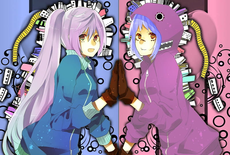 Gumi x Miku, ffdb, vyx, x, b, fdbfdbf, HD wallpaper