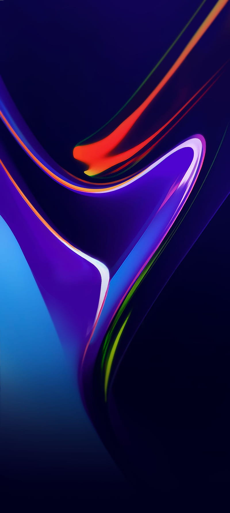 IQOO, blue, coral purple, HD phone wallpaper