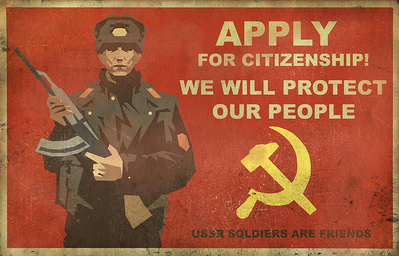 We will protect our people, red, soldier, army, hammer, ak, sickle, nice, cool, red army, ussr, awesome, HD wallpaper