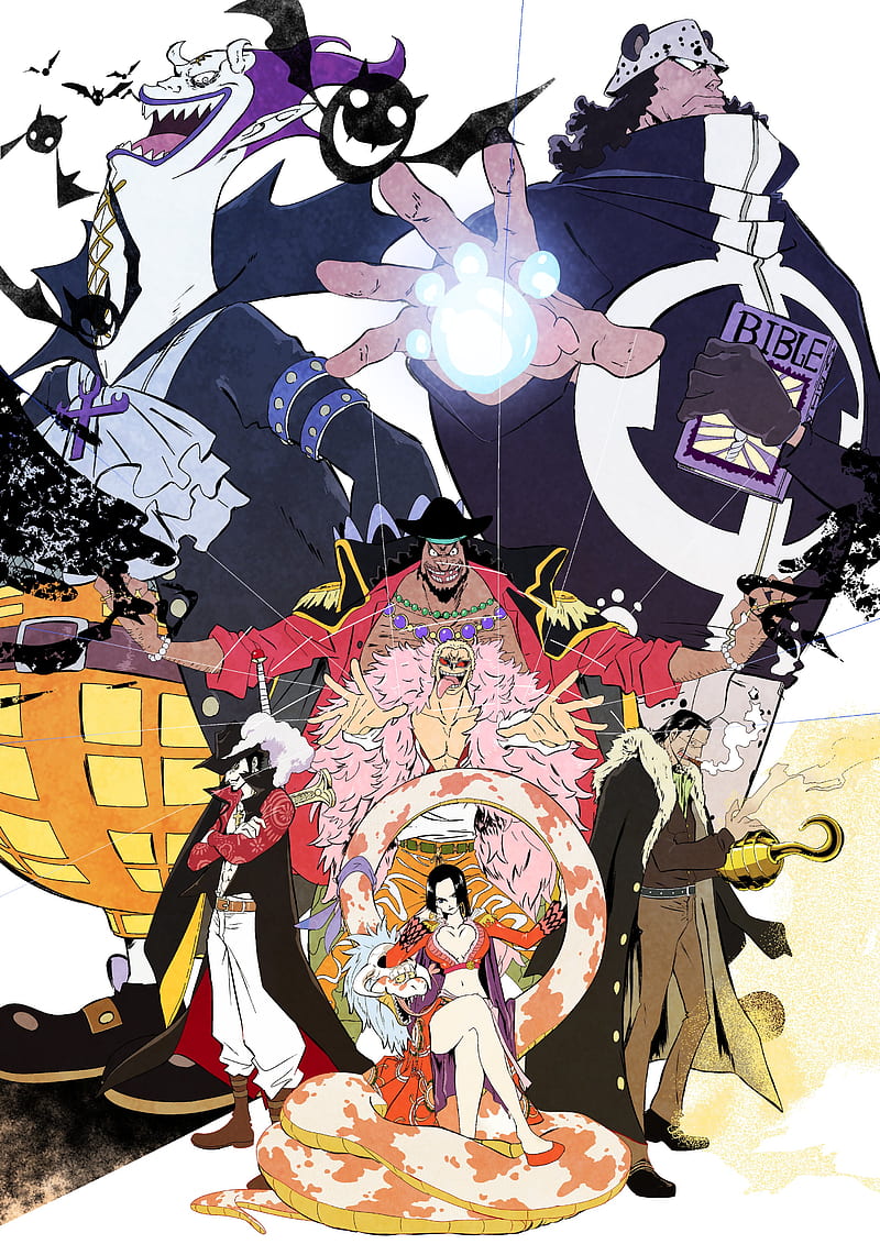 Boa Hancock, Kurohige, Anime, Doflamingo, Mihawk, Ouka Shichibukai, Crocodile, Moria, One Piece, Kuma, Manga, HD phone wallpaper