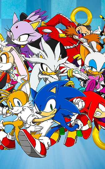 Sonic Tails Knuckles Amy Shadow Rouge Eggman Blaze Silver 