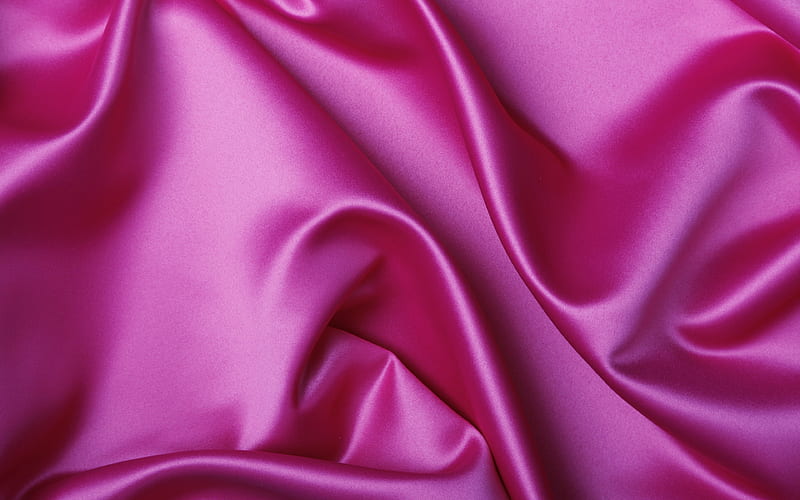 pink silk fabric texture, silk, HD wallpaper