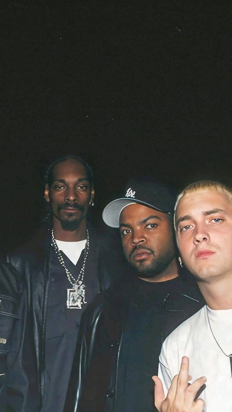 Best Hip Hop, Eminem With Ice Cube And Snoop Dogg, eminem, ice cube, snoop dogg, rappers, HD phone wallpaper