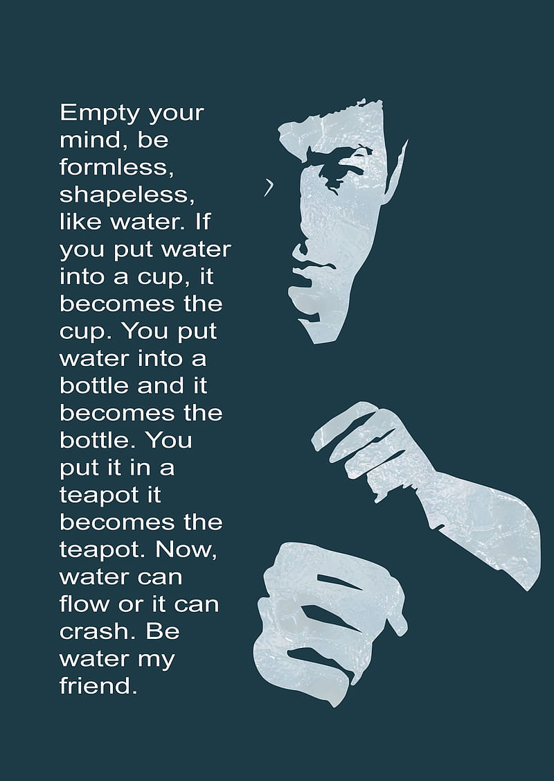 Bruce Lee, quote, black, martial arts, white, HD wallpaper | Peakpx