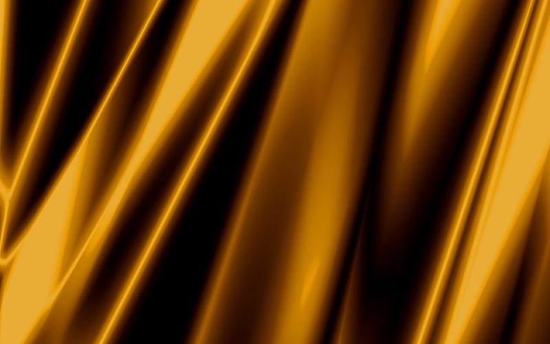 gold silk fabric texture, silk, golden fabric, HD wallpaper