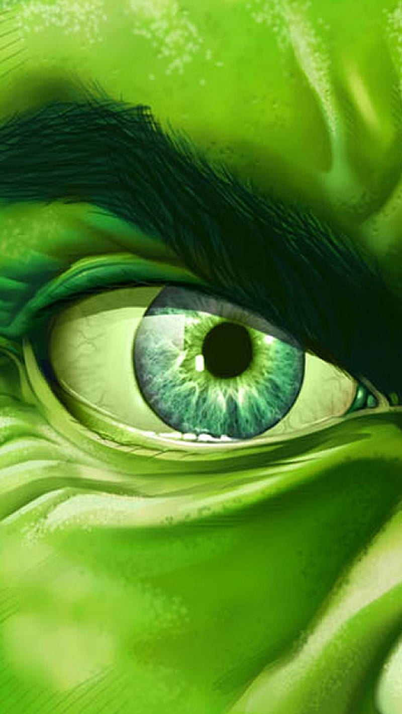 Hulk Eye, green, HD phone wallpaper
