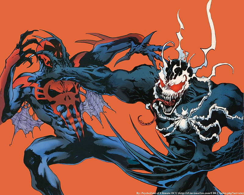 Dark Spiderman And Venom, spiderman, venom, comics, dark, HD wallpaper