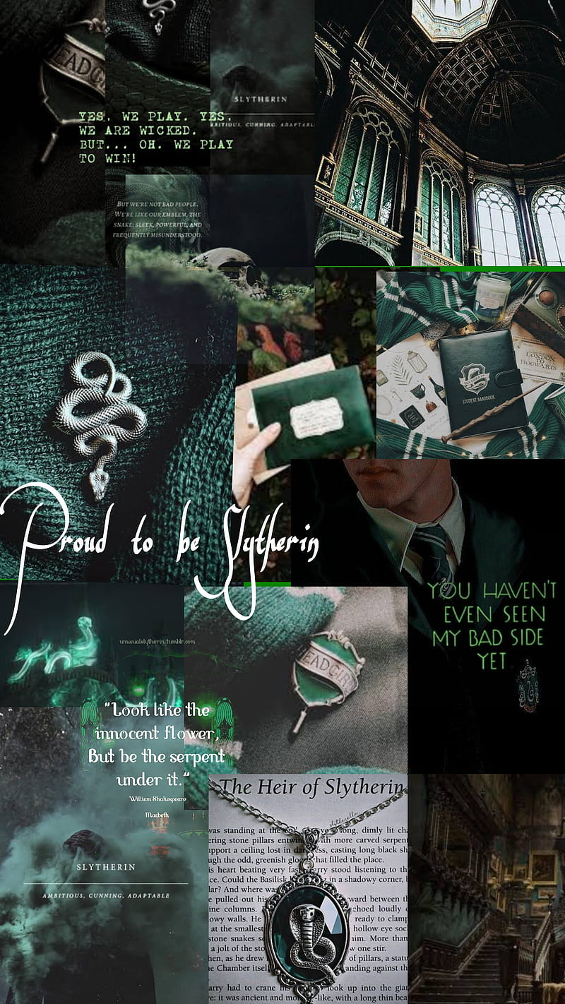 Slytherin aesthetic, green, harry potter, hogwarts, HD phone wallpaper |  Peakpx