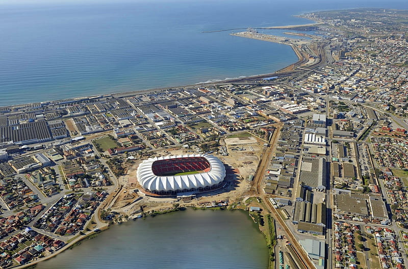 Port Elizabeth - South Africa, city, Port Elizabeth, new, day, stadium, South Africa, HD wallpaper