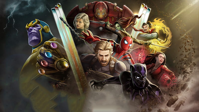 Avengers Infinity War Marvel Contest Of Champions, marvel-contest-of-champions, games, marvel, HD wallpaper