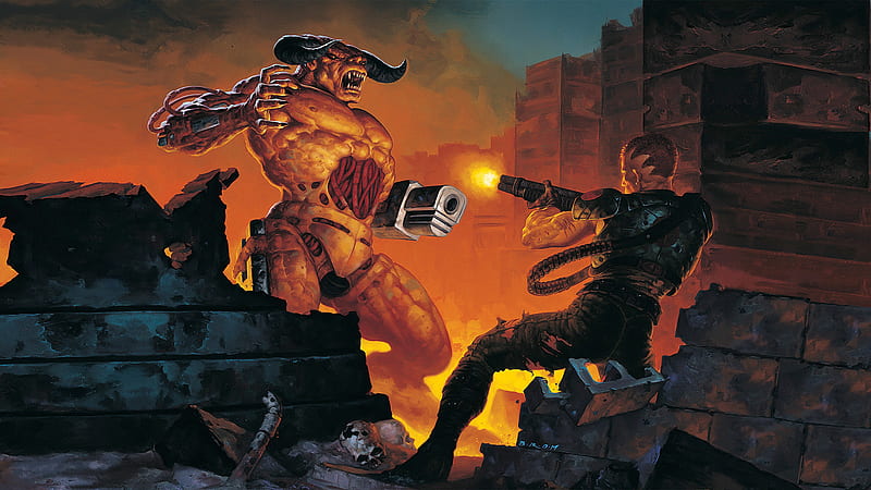 Doom 2 Hell on Earth, HD wallpaper