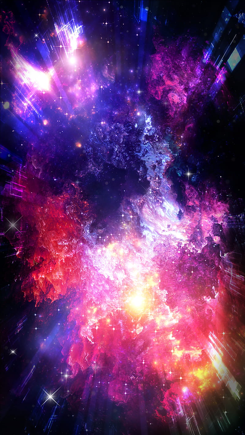 Nebula, color, colour, explosion, galaxy, nebulous, space, universe, HD phone wallpaper