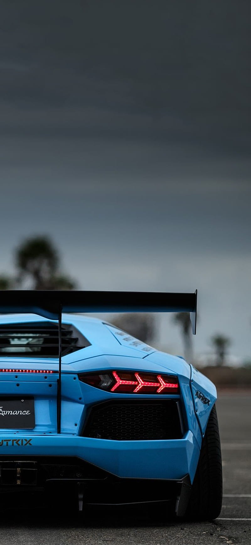 LB Aventador, blue, car, carros, lamborghini, liberty walk, HD phone wallpaper