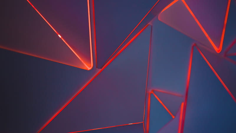 triangles, shiny, Abstract, HD wallpaper