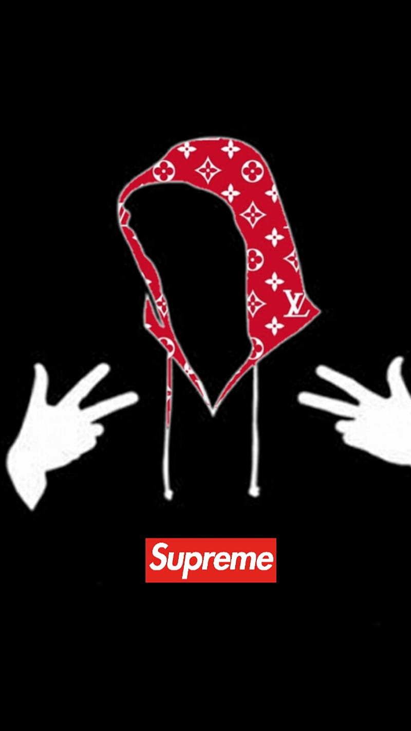 Supreme, hoodie, louis vuitton, swag, HD phone wallpaper