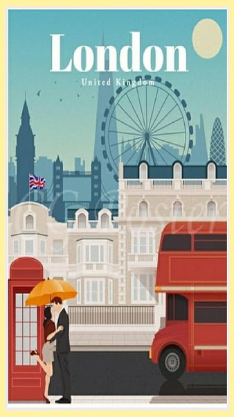 vintage travel poster wallpaper