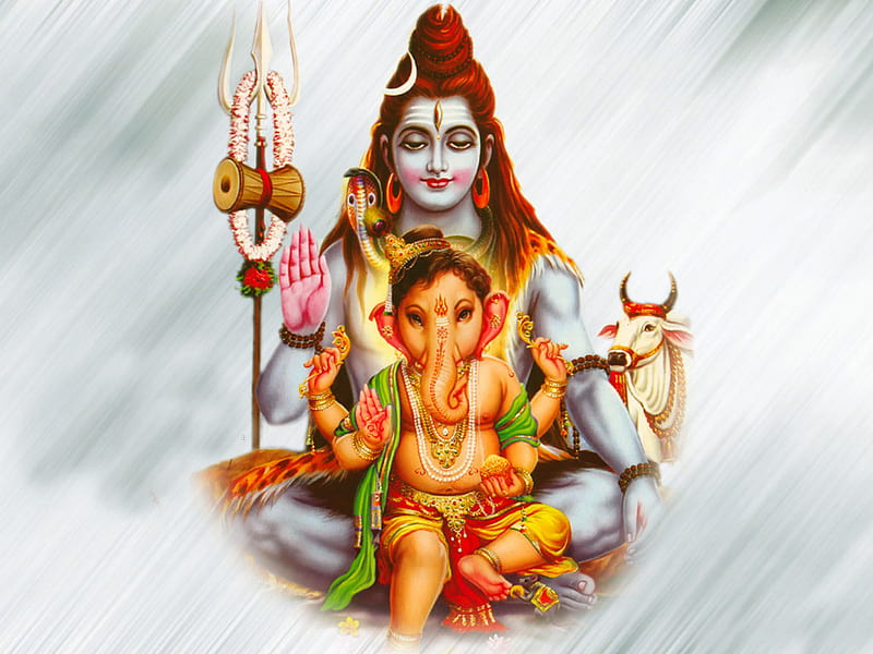Lord SHIVA and GANESH, shiva, elephant, murugan, pillayar, ganesh, HD  wallpaper | Peakpx