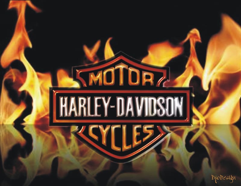 Flame, Logo, Harley Davidson, Vehicles, HD wallpaper | Peakpx