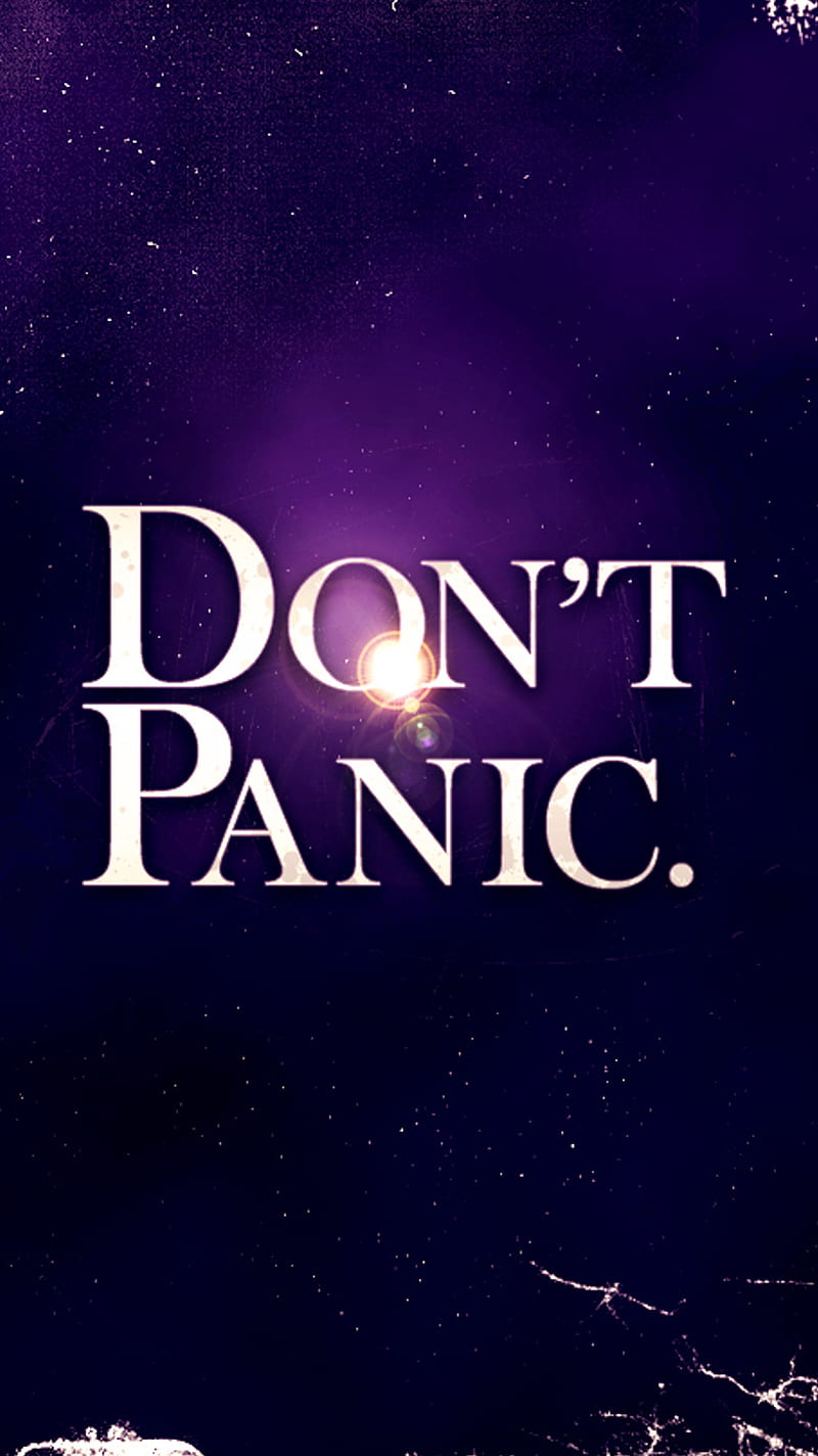 Do not Panic, quote, rule, HD phone wallpaper