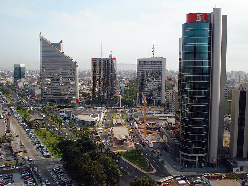 San Isidro - Lima Peru, modern, city, buildings, lima, land, country, peru, skyscrapers, HD wallpaper