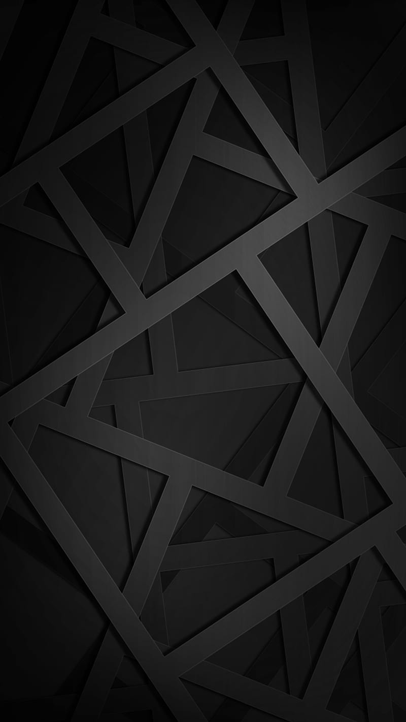 Black, abstract, android, background, geometric, HD phone wallpaper | Peakpx
