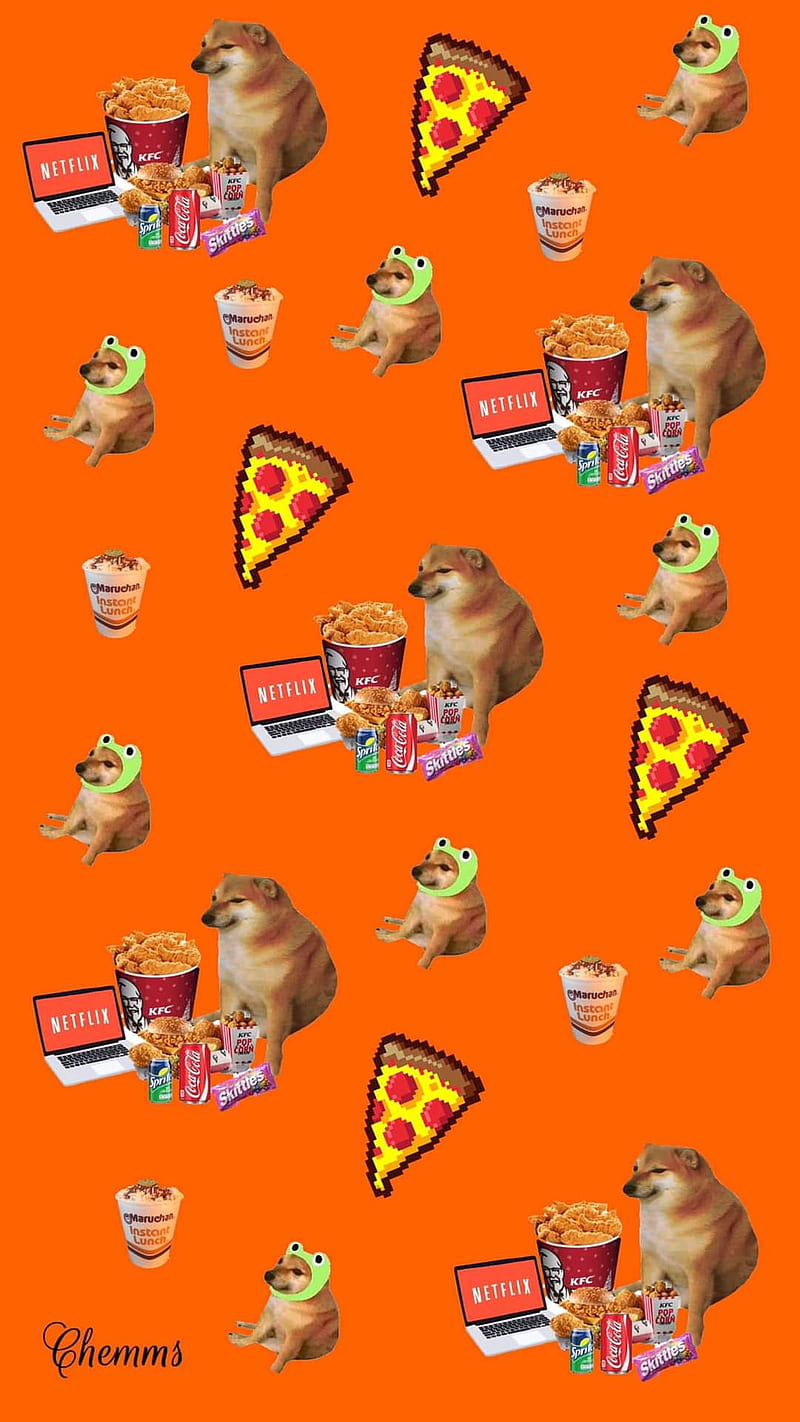 Cheems pimzza, pizza, HD phone wallpaper