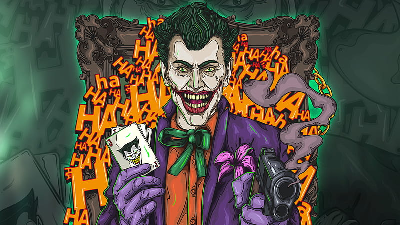 The Joker Artwork, joker, artwork, digital-art, superheroes, supervillain, behance, HD wallpaper