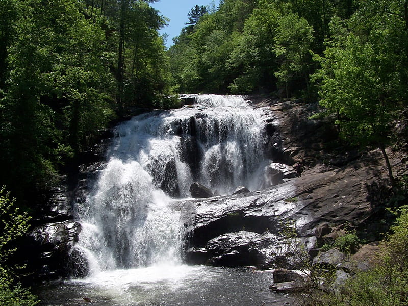 Bald River Falls - Tennessee - USA, USA, Waterfalls, Bald River Falls, Tennessee, HD wallpaper