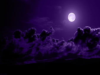 HD wallpaper Purple Nights Reflection full moon mysterious lake  mountains  Wallpaper Flare