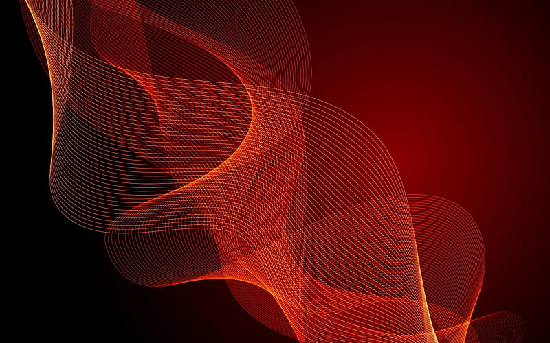 Red Swirls, dark red, swirls, abstract, vector, HD wallpaper | Peakpx
