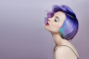 ლ, Woman, Bright hair, Portrait, Hairstyle, HD wallpaper | Peakpx