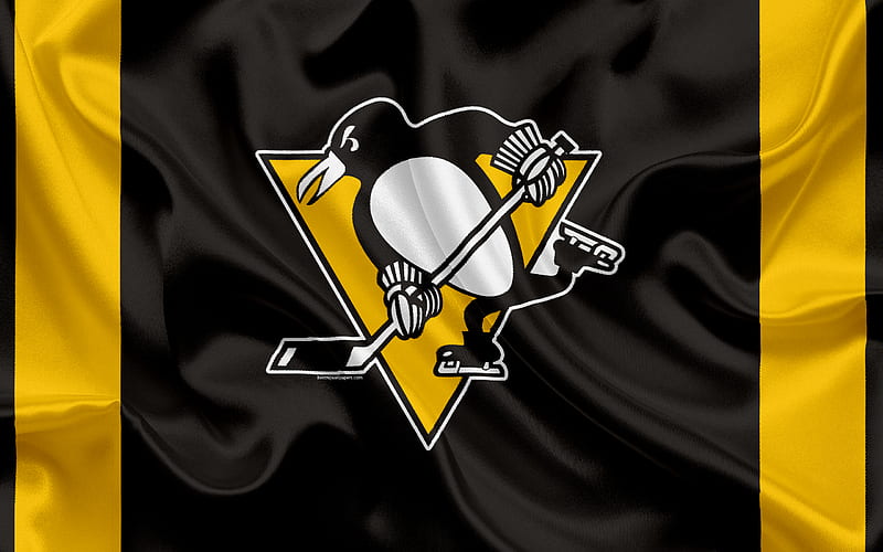 Pittsburgh Penguins, hockey club, NHL, emblem, logo, National Hockey League, hockey, Pittsburgh, Pennsylvania, USA, Metropolitan Division, HD wallpaper