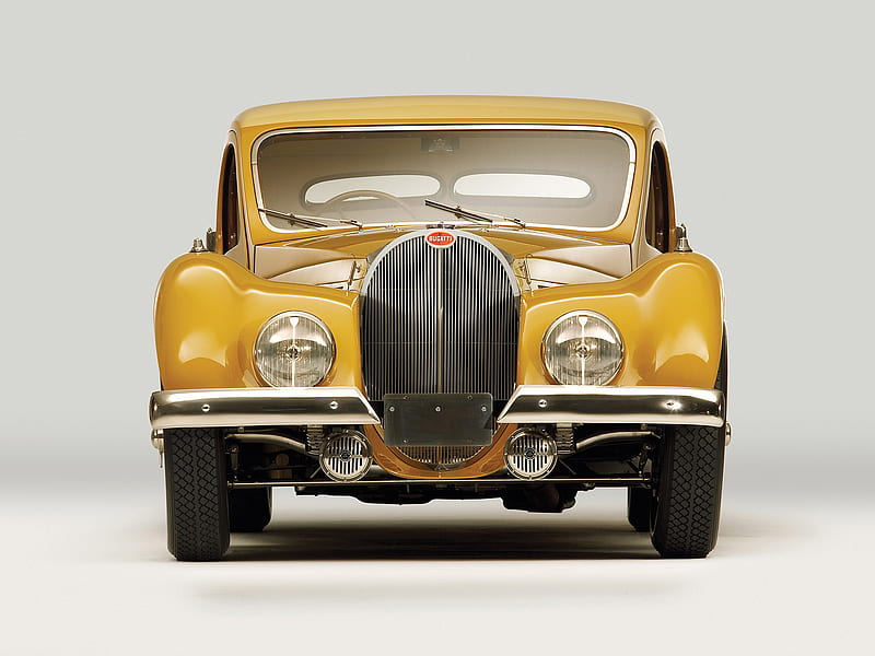 Bugatti, Bugatti Type 57SC Atalante, Car, Coupé, Grand Tourer, Yellow Car, HD wallpaper