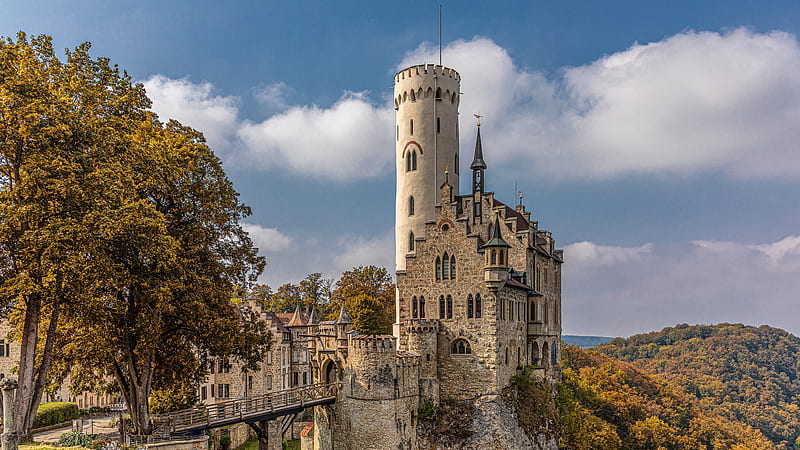 Germany Lichtenstein Castle Travel, HD wallpaper