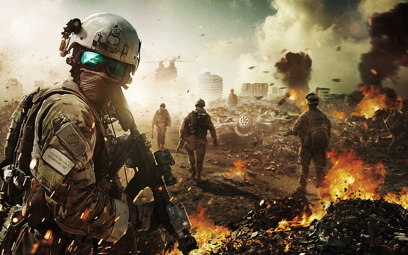 Battlefield Soldier, battlefield, games, soldier, soldiers, HD wallpaper
