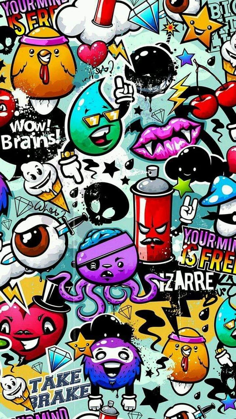 big boom, graffiti, kingdom, legends, league, crazy, legend, para, pop, corazones, HD phone wallpaper