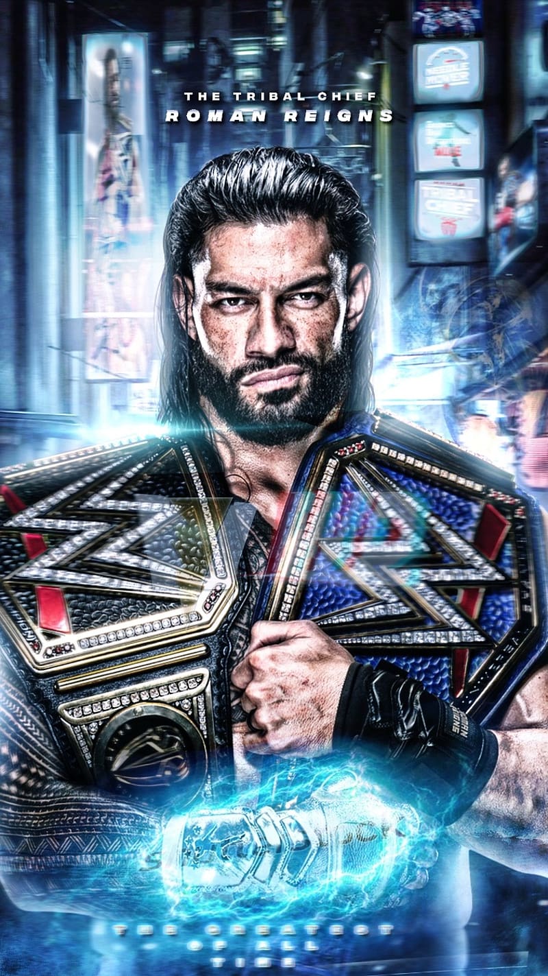 Roman Reigns  Thunder Background Wallpaper Download  MobCup