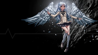 Anjo bate tachibana kanade anime mangá parede cartaz rolo