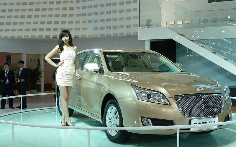2012 Beijing International Auto Show beautiful models 23, HD wallpaper
