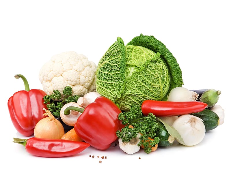 Food, Vegetables, Pepper, Cabbage, Mushroom, Parsley, Garlic, Vegetable, Onion, HD wallpaper